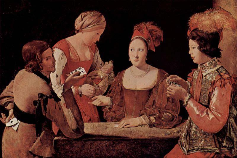 Georges de La Tour The cheat with the ace of diamonds Sweden oil painting art
